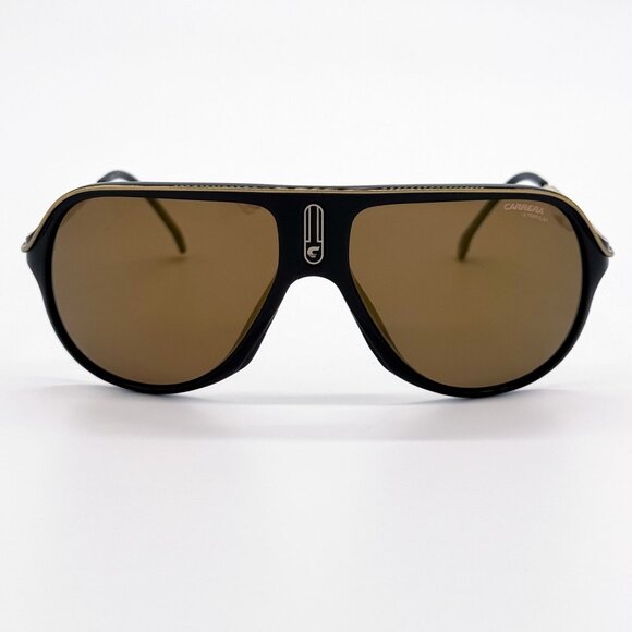 NEW CARRERA SUNGLASSES MEN PILOT GOLD/BROWN EYEWEAR CARRERA SAFARIN65/N 2M2